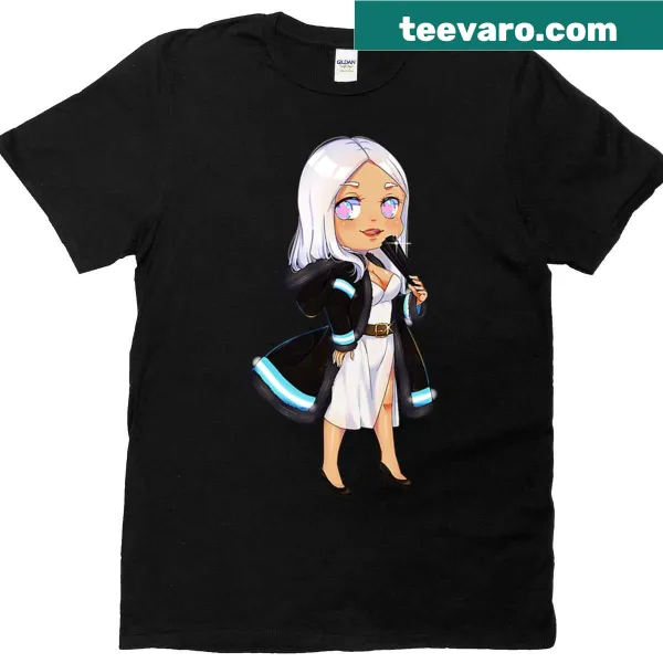Illustrative T-shirt featuring Princess Hibana from Enen No Shouboutai