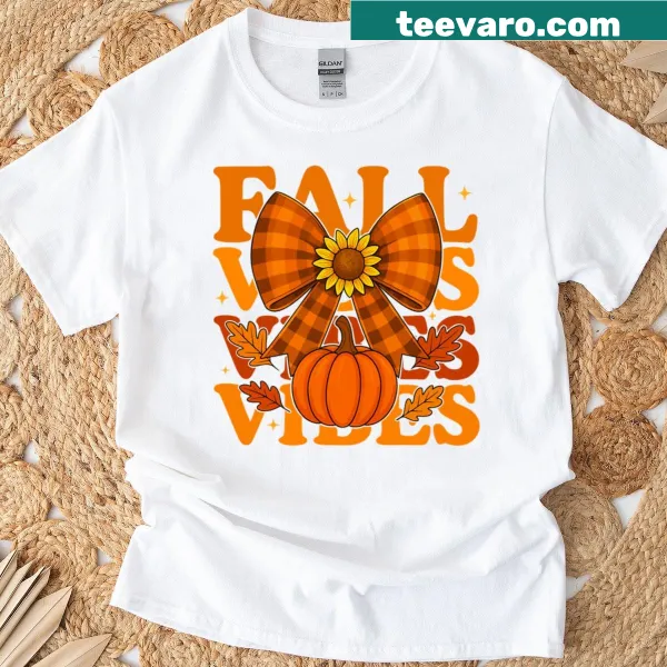Charming pumpkin with a plaid bow and sunflower illustration