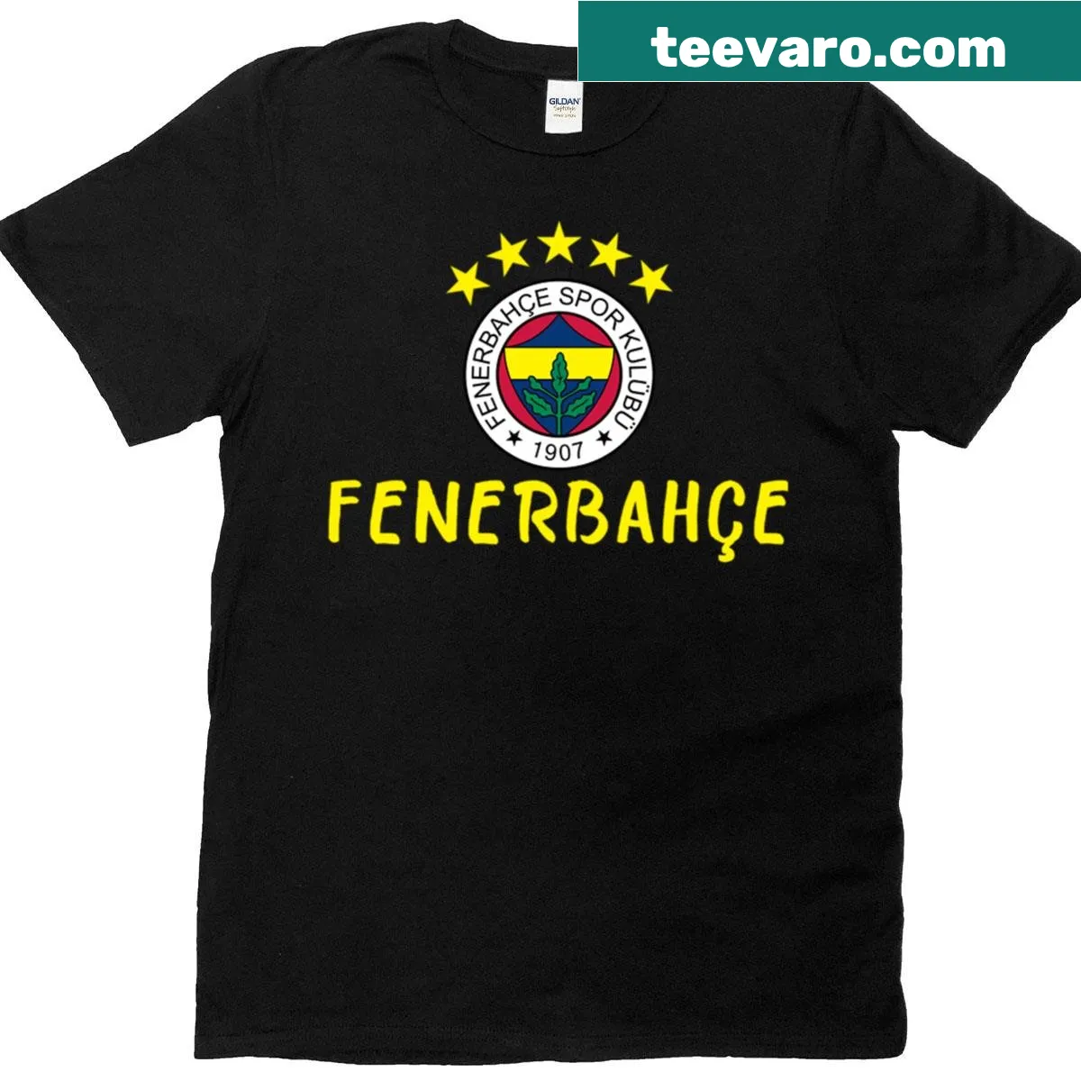 Fenerbahce 5-star emblem on a T-shirt — on a men's t-shirt