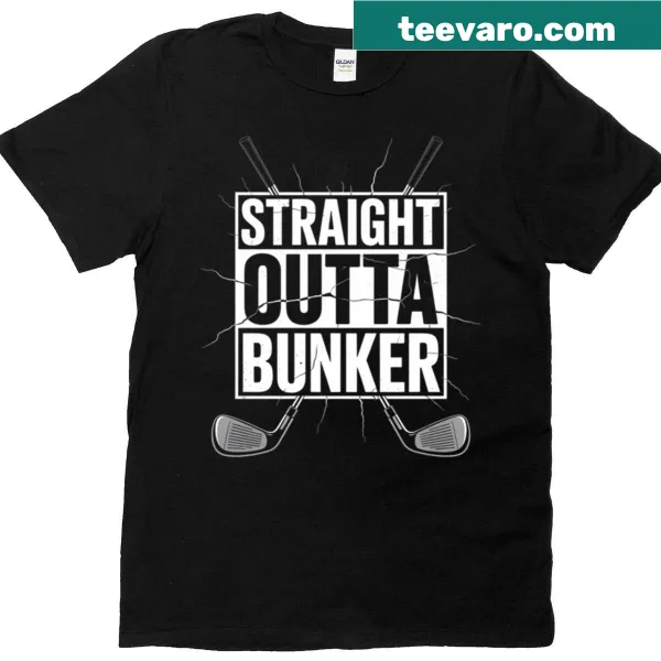 Humorous illustration of a golfer on a T-shirt