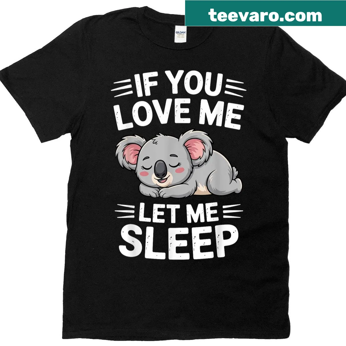 Cute koala graphic on a shirt for animal lovers — on a men's t-shirt