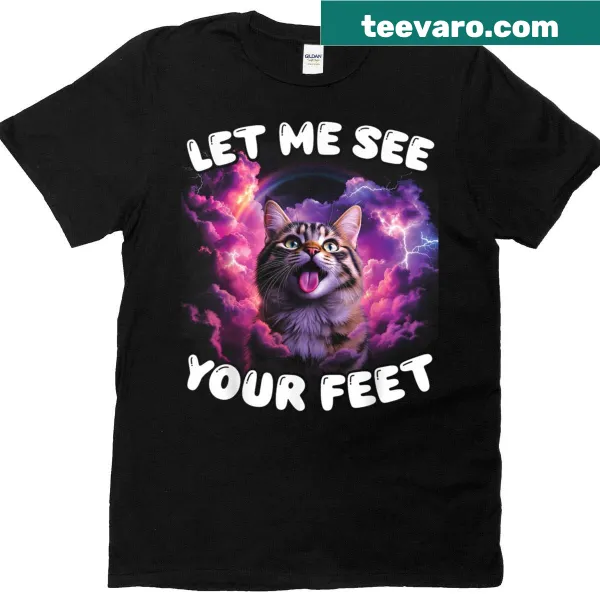 Funny cat meme T-shirt with humorous text