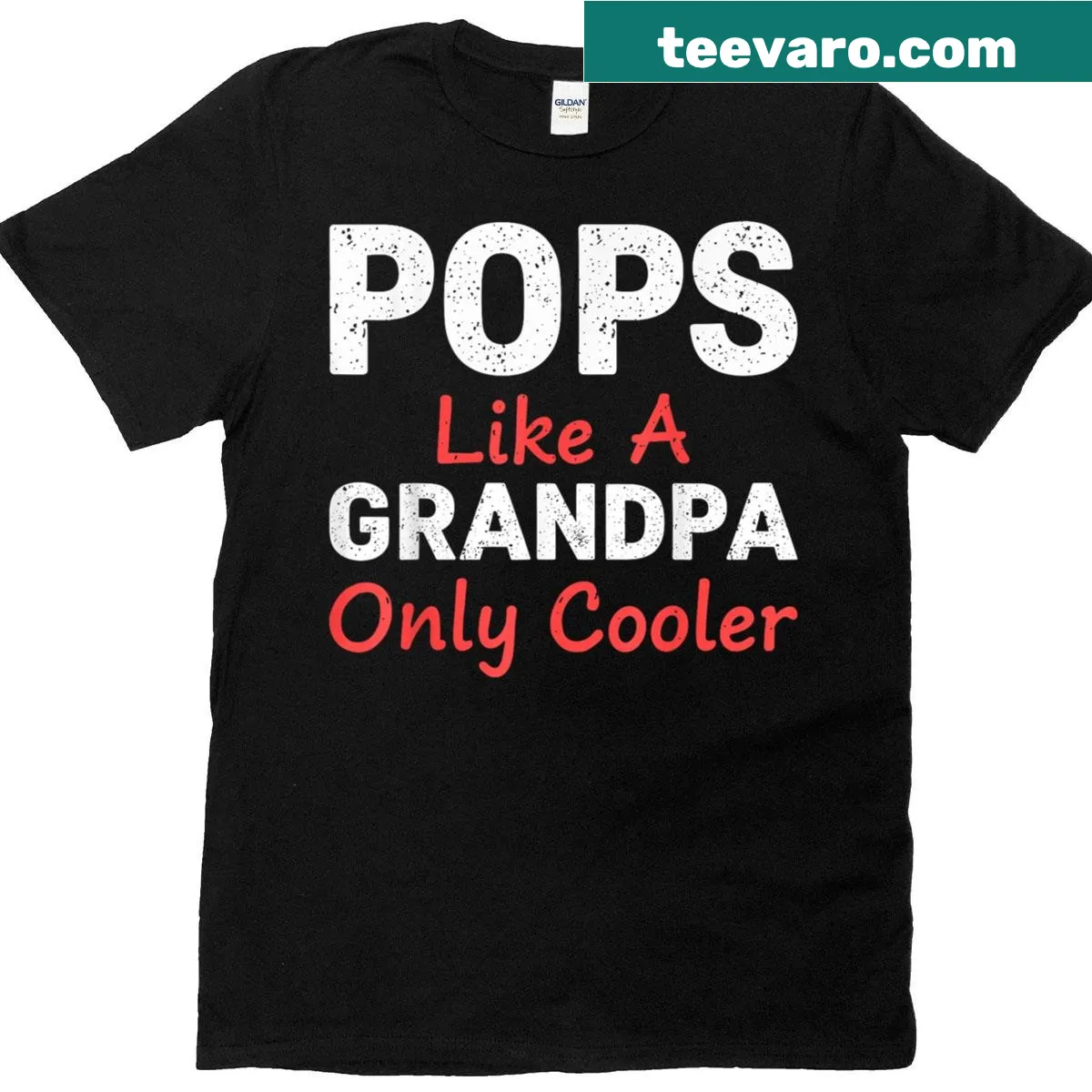 Funny Grandpa 'Pops' graphic on a Father's Day t-shirt — on a men's t-shirt