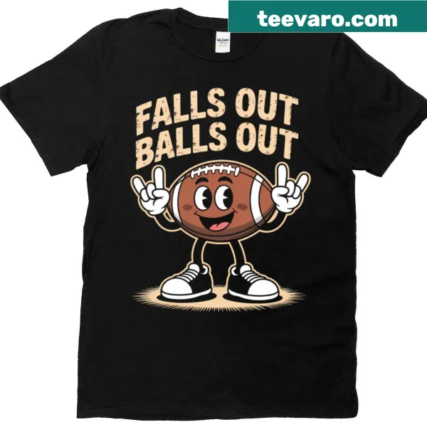 Humorous football-themed graphic shirt for game day