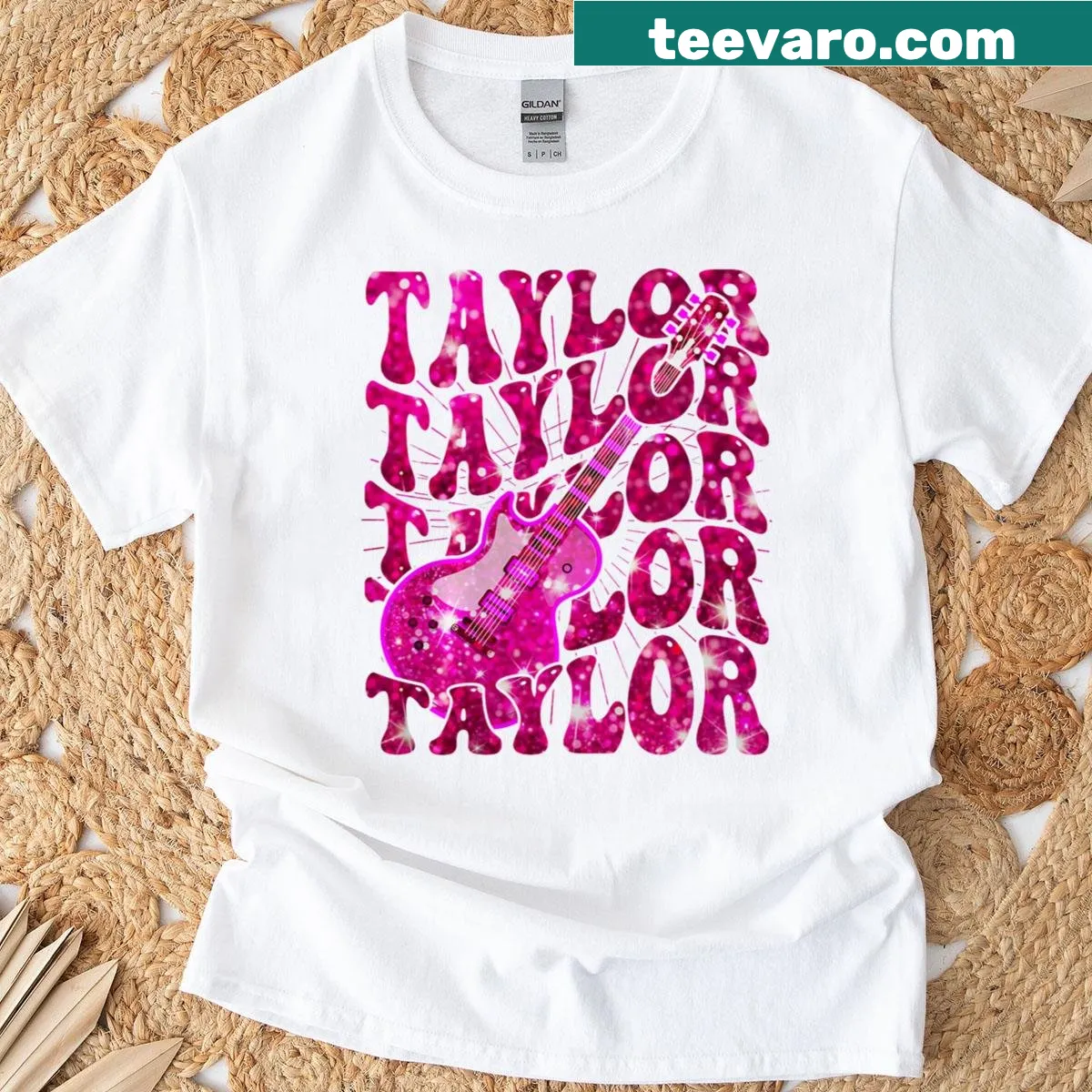 80's retro personalized T-shirt featuring the name Taylor. — on a men's t-shirt
