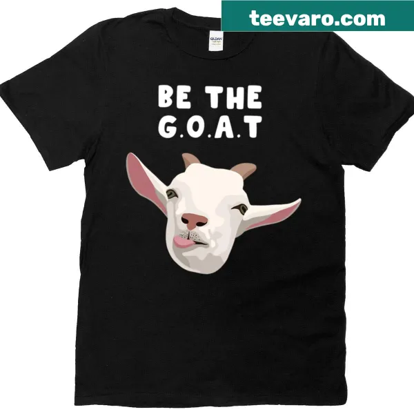 Inspirational 'Be The Goat' graphic with a goat illustration
