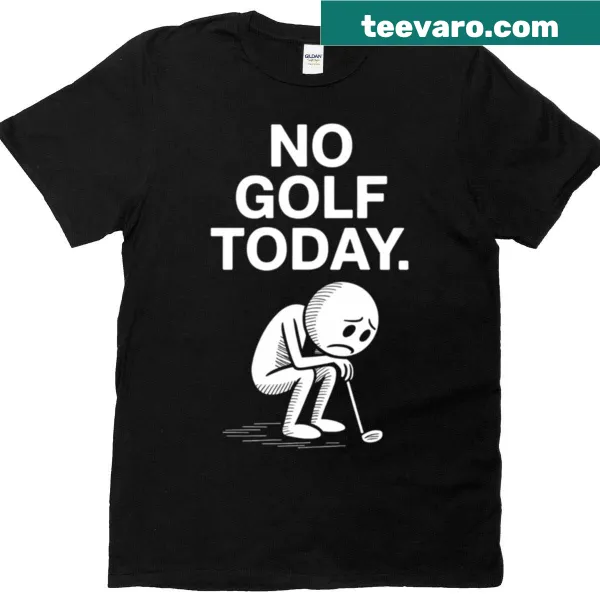 Funny golfer graphic on t-shirt