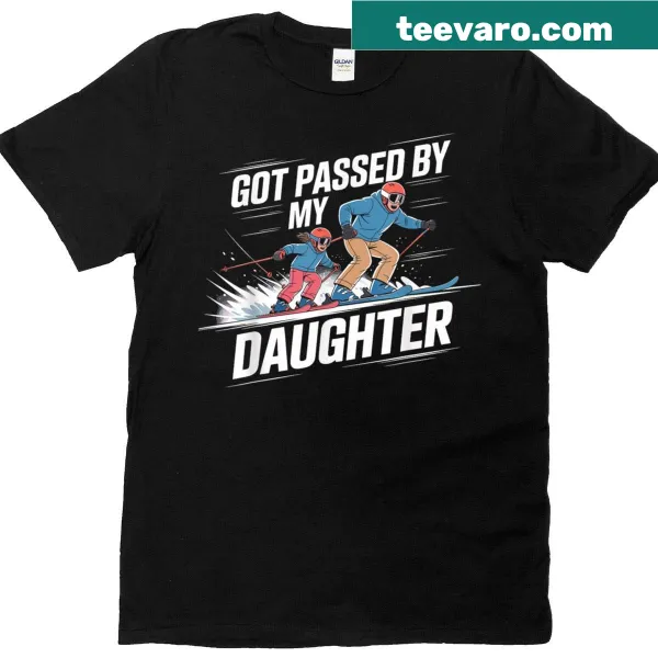 Funny skiing t-shirt with a humorous quote