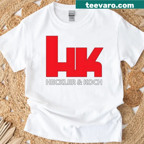 Heckler Koch logo printed T-shirt for firearm enthusiasts