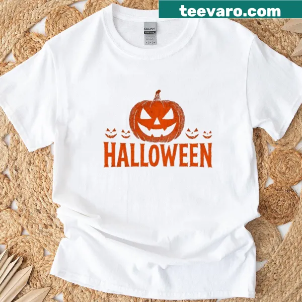 Fun Halloween-themed t-shirt with festive motifs