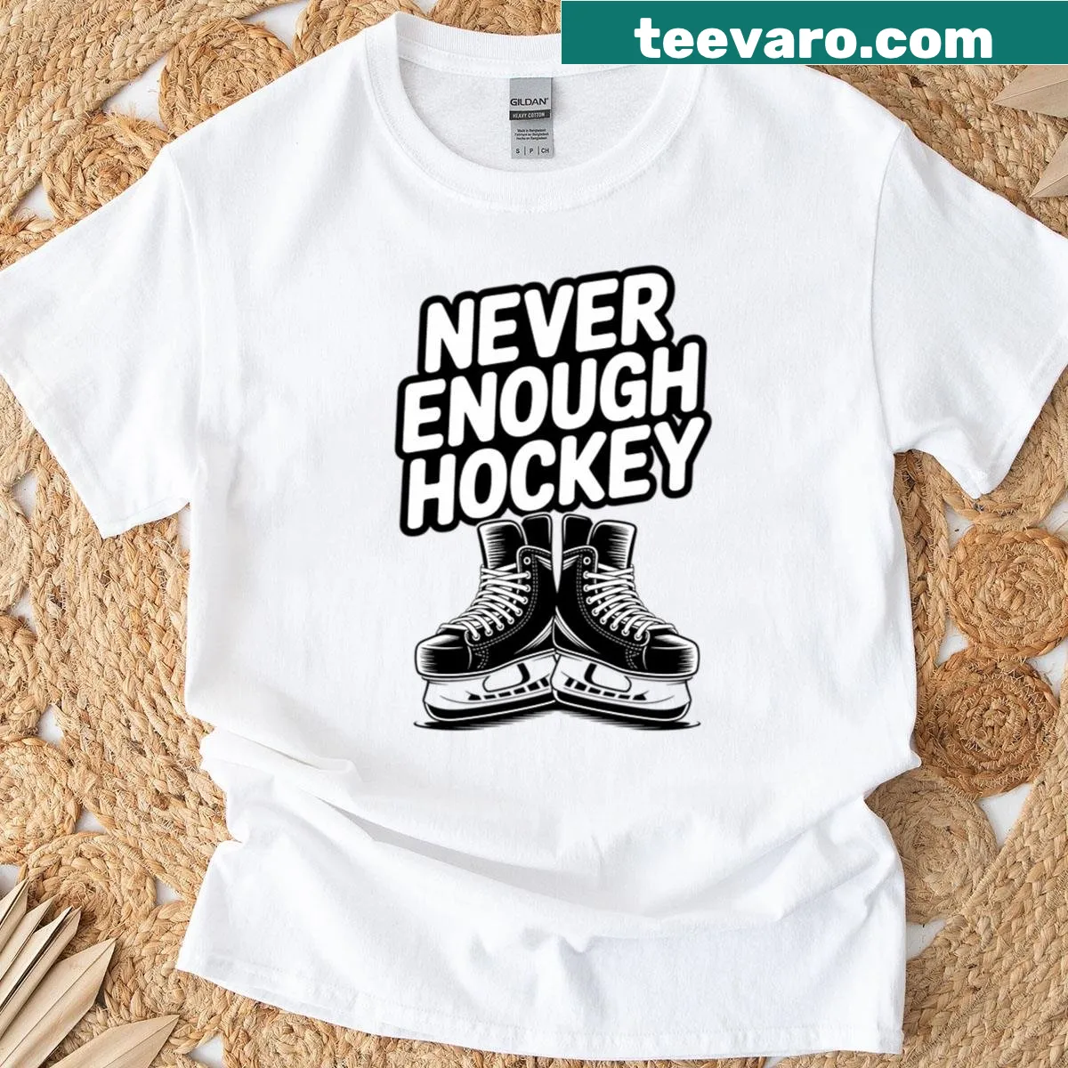 Dynamic illustration celebrating hockey culture for fans — on a men's t-shirt