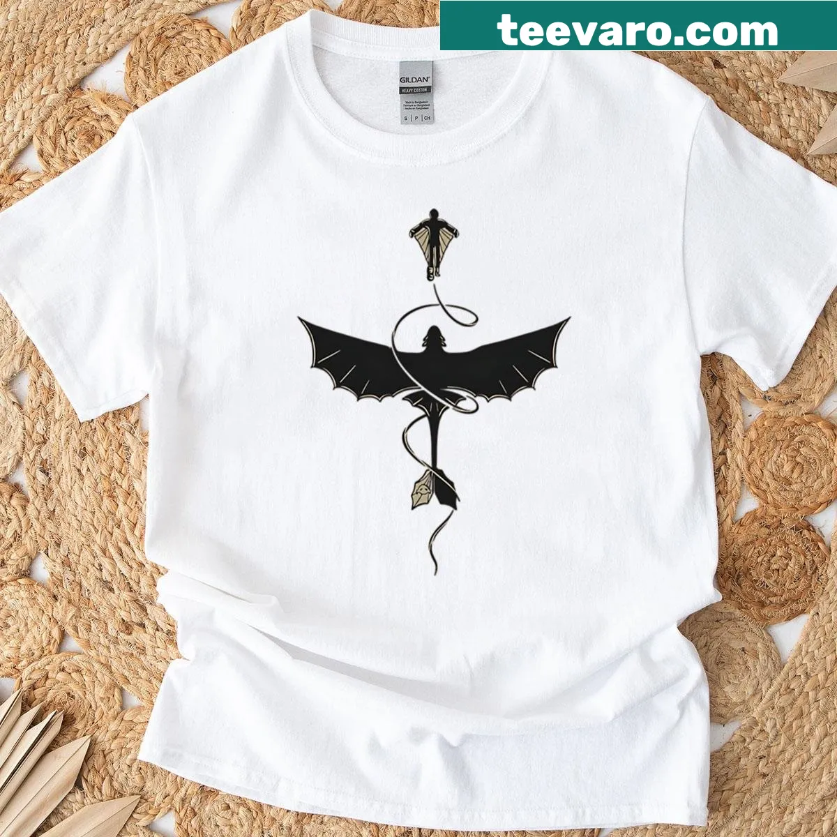 Hiccup and Toothless cartoon T-shirt for kids — on a men's t-shirt