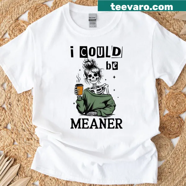 Sarcastic skeleton design on mom life T-shirt