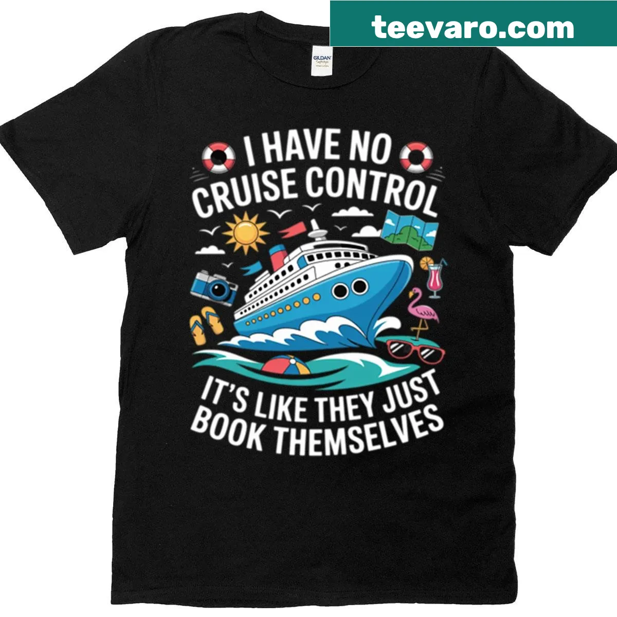 Funny cruise-themed shirt with a catchy phrase — on a men's t-shirt