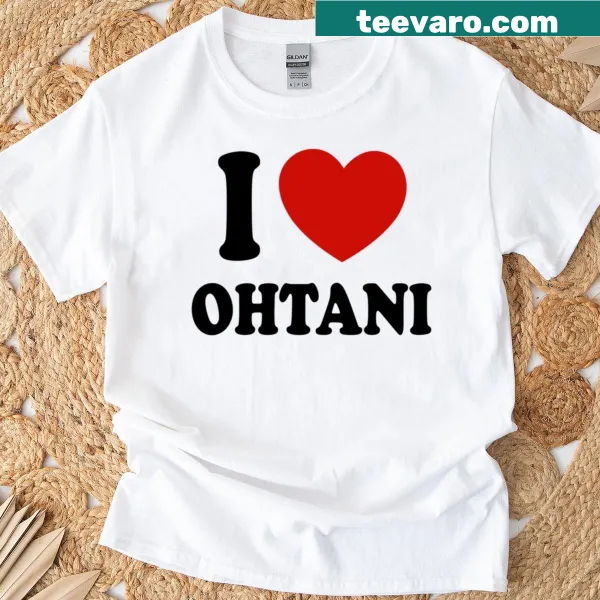 T-shirt expressing love for Ohtani with bold typography