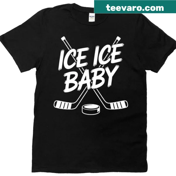 Funny ice hockey shirt featuring player and coach cartoon graphics