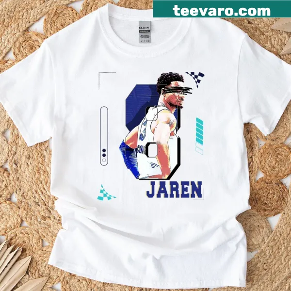 Illustration of Jaren Jackson Jr showcasing basketball skills