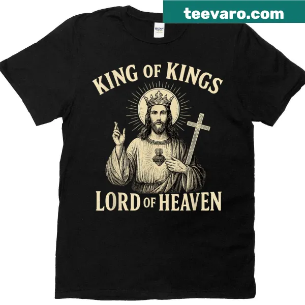 Typography design with King Of Kings and Lord Of Heaven text