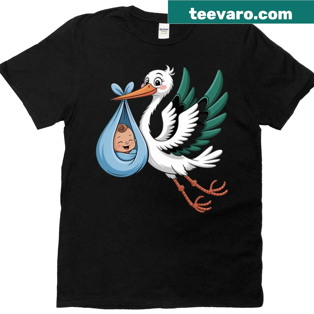 Funny Christmas t-shirt for labor delivery nurses featuring Santa — on a men's t-shirt
