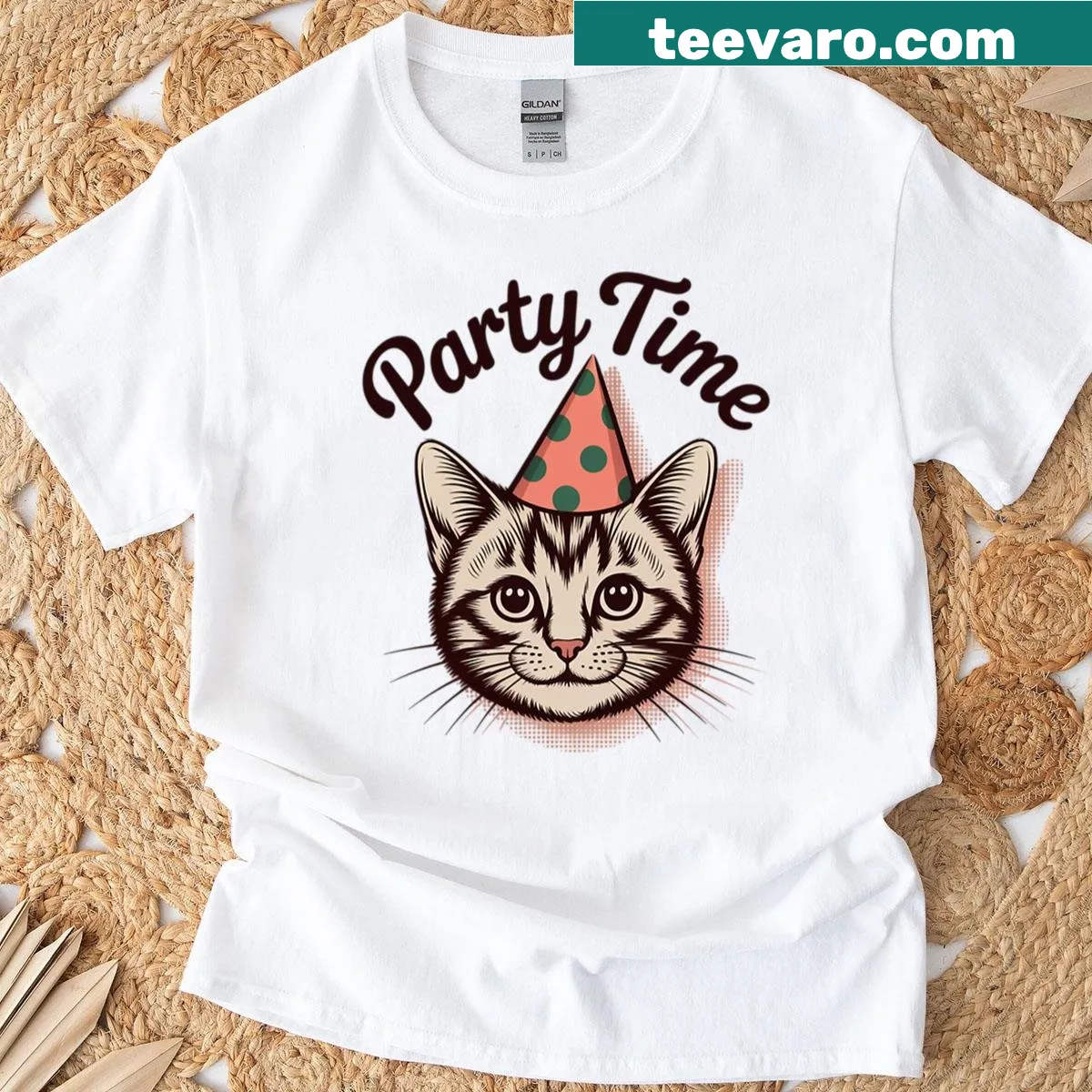 Funny Stay Groovy T-shirt with playful text — on a men's t-shirt