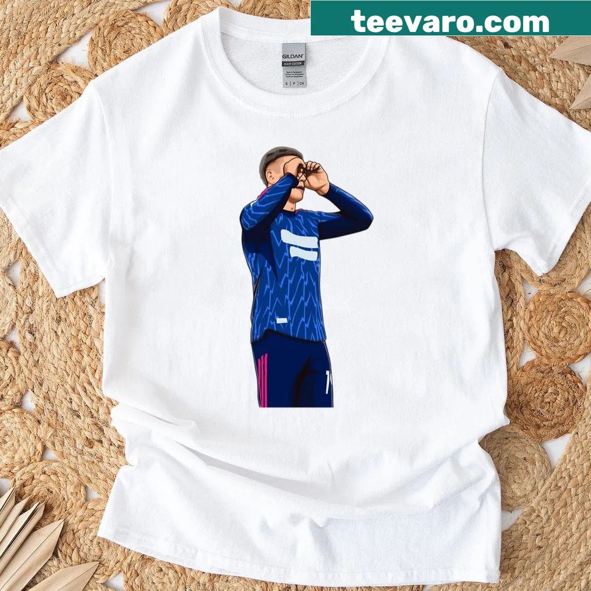 T-shirt featuring the name Leandro Trossard for fans — on a men's t-shirt
