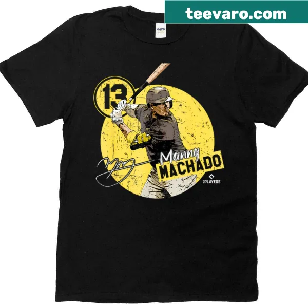 Vintage T-shirt featuring Manny Machado baseball graphic