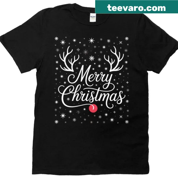 Whimsical reindeer design for Christmas on a T-shirt