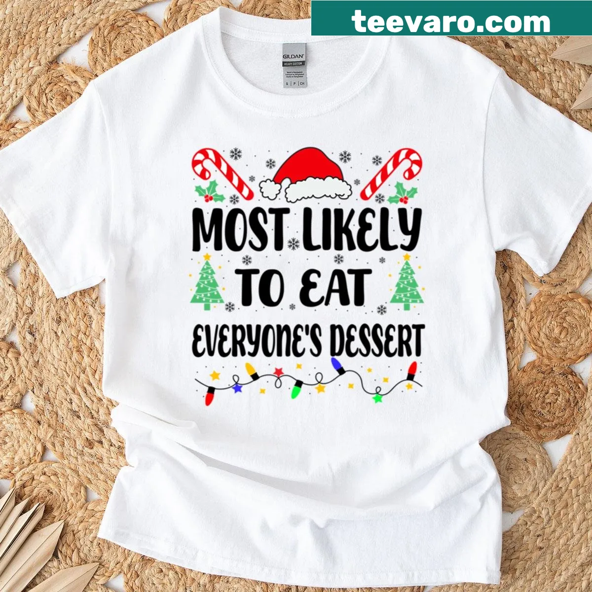 Funny t-shirt about eating everyone's dessert — on a men's t-shirt