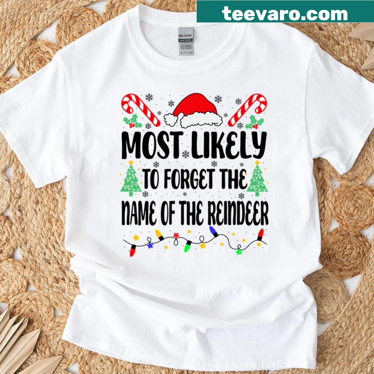Funny T-shirt stating Most Likely To Forget The Name — on a men's t-shirt