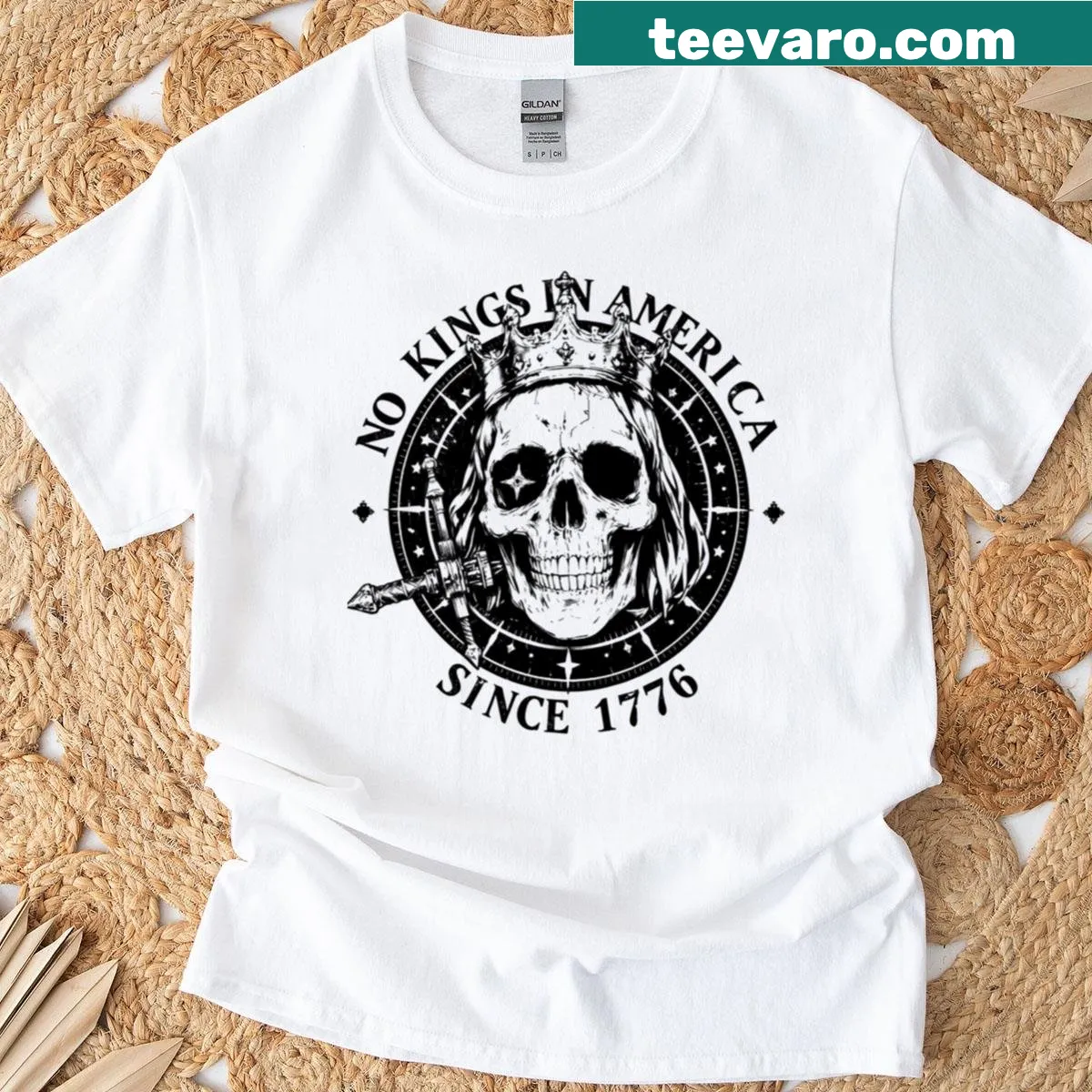 Equality-themed T-shirt with bold text and anti-monarchy message — on a men's t-shirt
