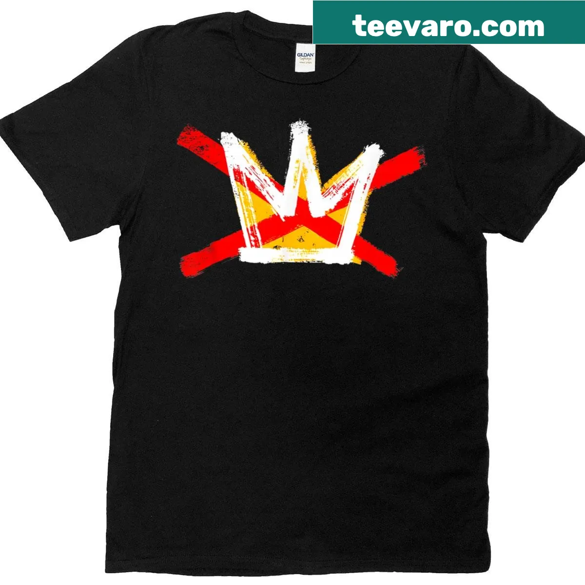 Retro T-shirt with bold 'No Kings' typography — on a men's t-shirt