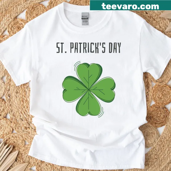 Festive St. Patrick's Day graphic t-shirt with Irish symbols