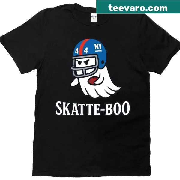 Cute ghost football-themed Halloween T-shirt