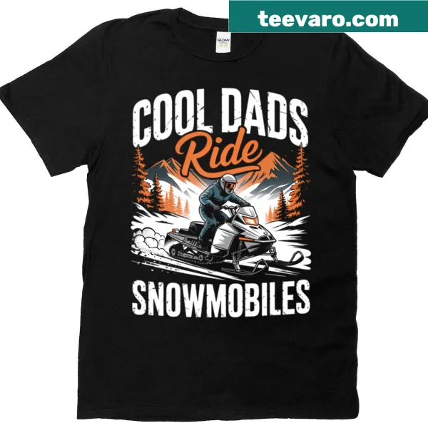 Illustrated snowmobiling t-shirt for Father's Day