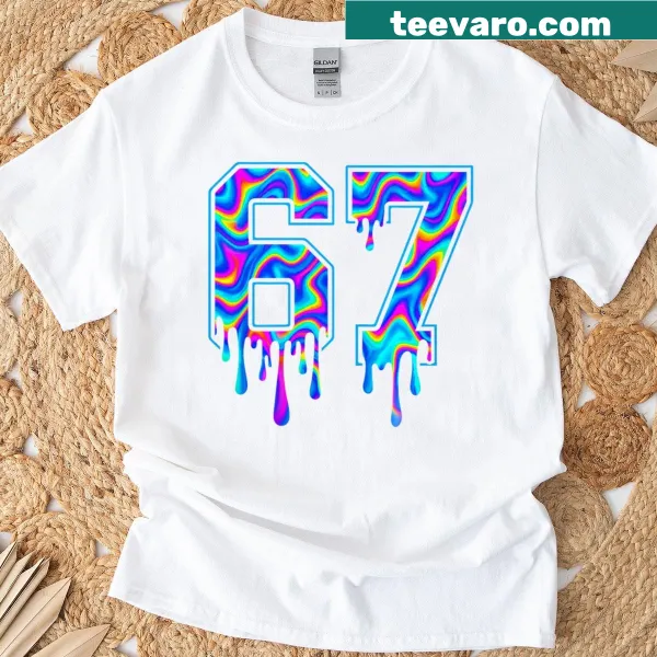 Playful typography design with Gen Alpha slang on a t-shirt