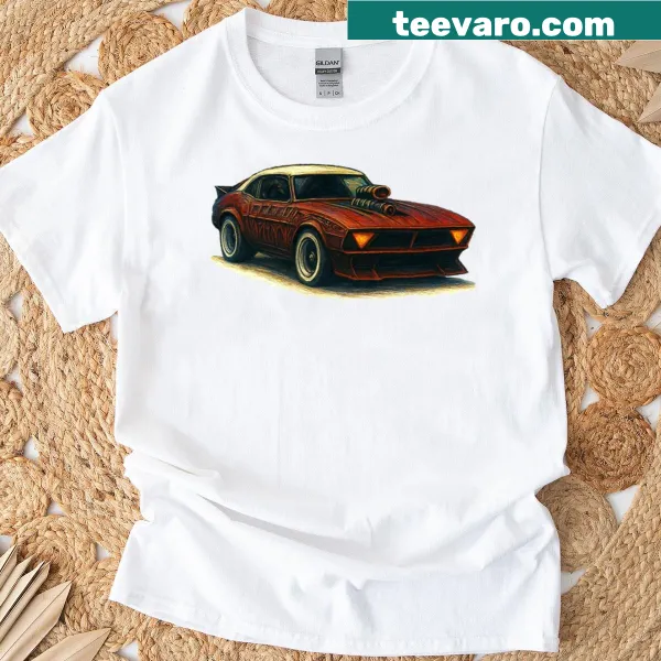 Classic car graphic titled 'The Blower Beast' t-shirt