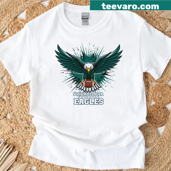 Stylized wings graphic symbolizing victory on a T-shirt