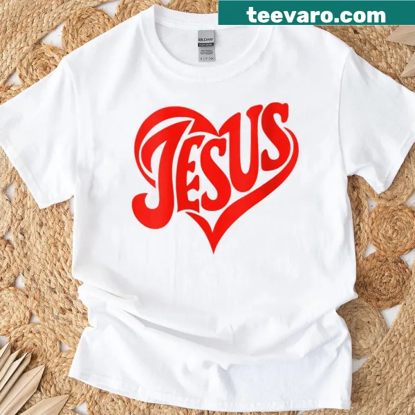 T-shirt with 'Infinite Love' text and Christian faith theme.