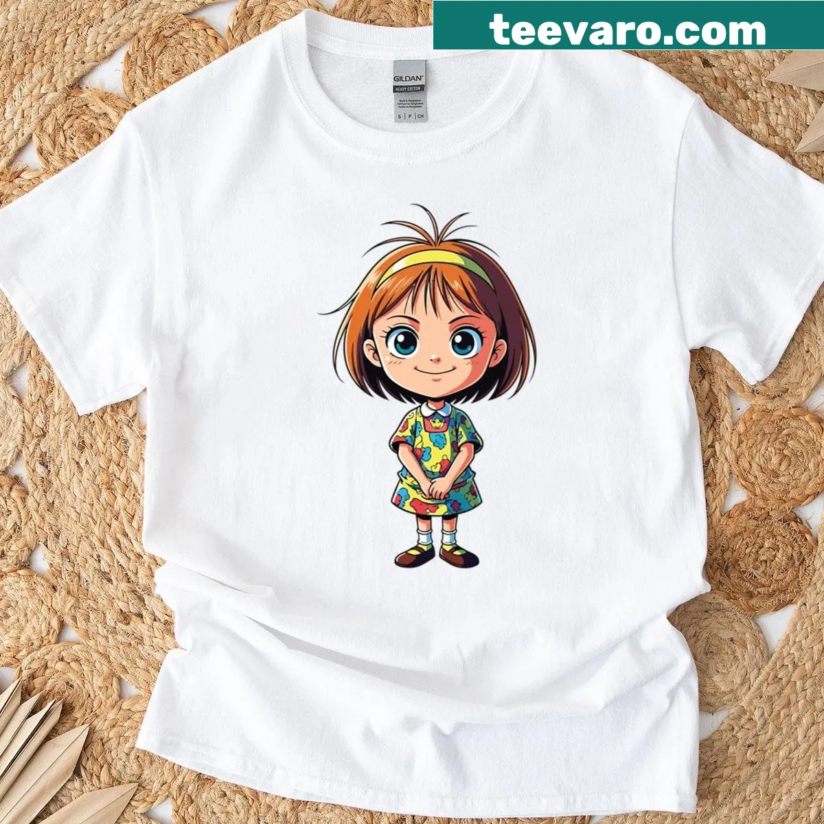 Kawaii chibi illustration of Ramona Quimby — on a men's t-shirt