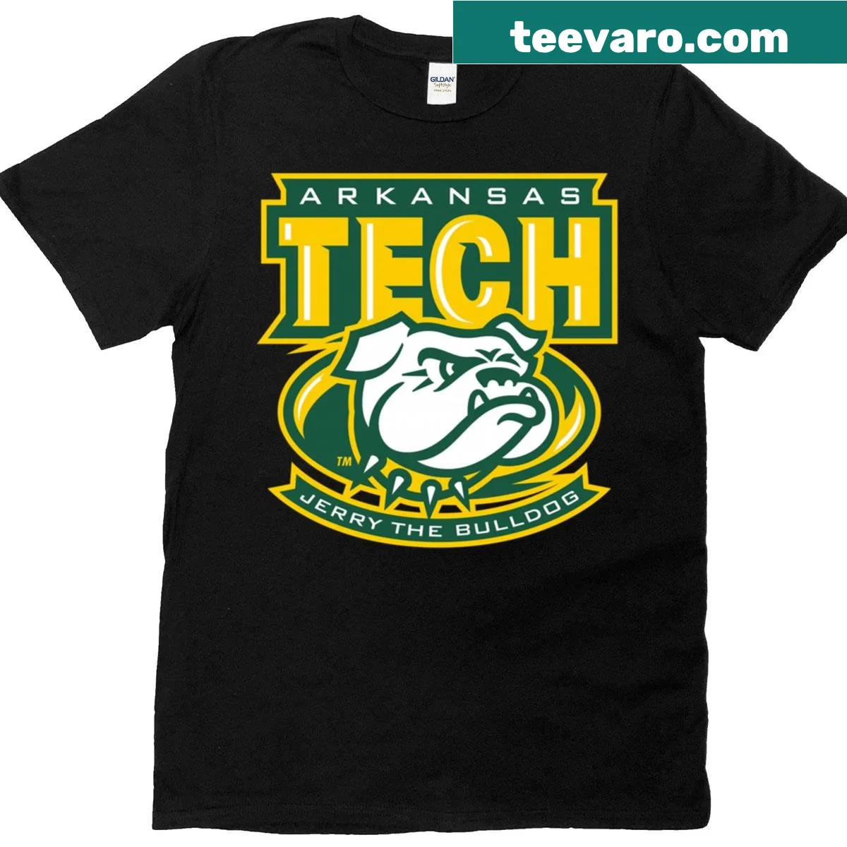 Arkansas Tech University Atu Wonder Boys logo T-shirt — on a men's t-shirt