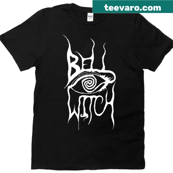 T-shirt featuring Art Bell witch logo illustration