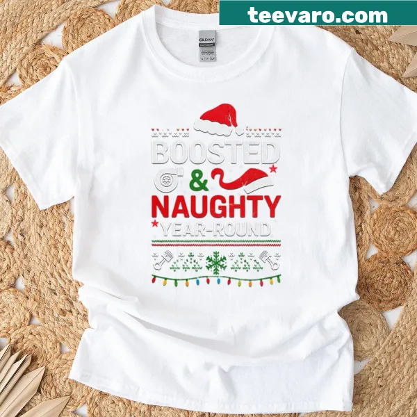 Funny turbo Christmas car racer t-shirt for mechanics
