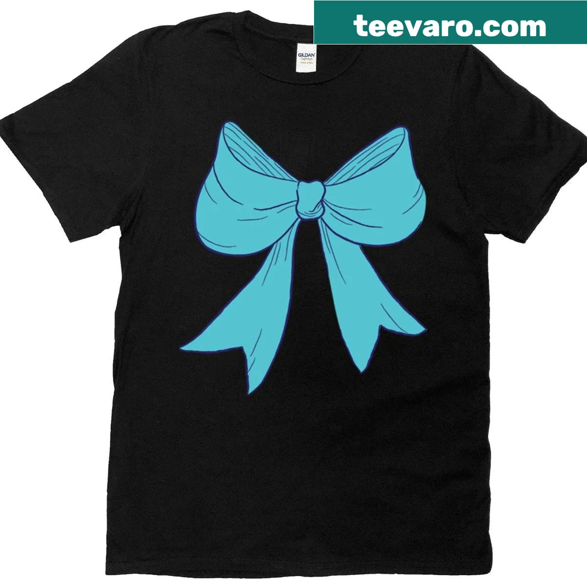 Bow illustration graphic on a t-shirt — on a men's t-shirt