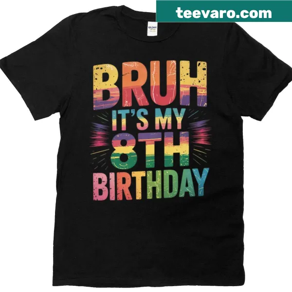 Funny birthday shirt for 8-year-old girls