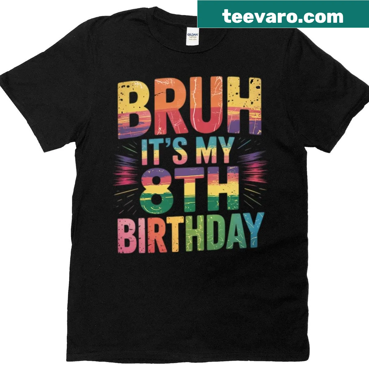 Funny birthday shirt for 8-year-old girls — on a men's t-shirt