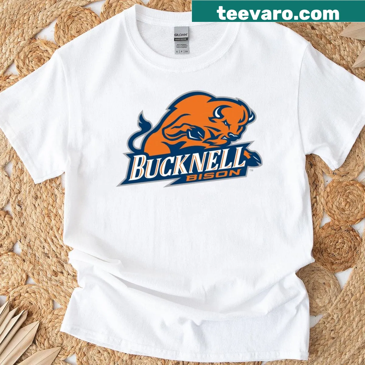 Bucknell University Bison primary logo shirt for school pride — on a men's t-shirt