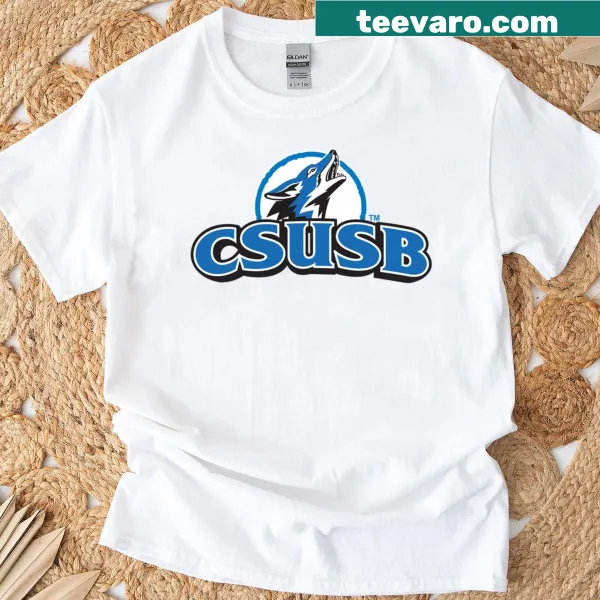 Cal State San Bernardino Coyotes logo t-shirt for school spirit