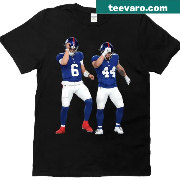 Football art t-shirt featuring Cam Skattebo for Dart Giants