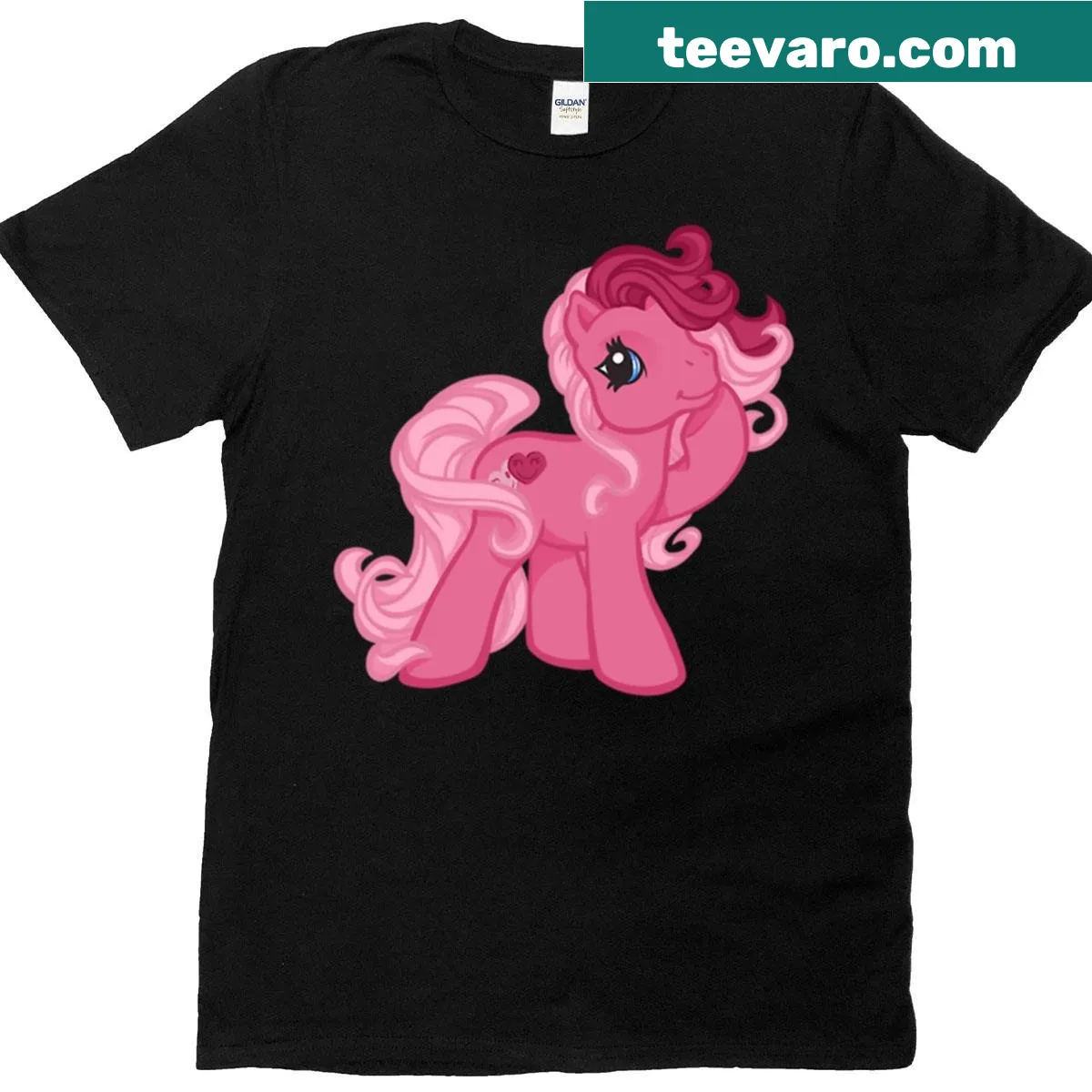 Cute T-shirt featuring colorful candy heart graphics — on a men's t-shirt