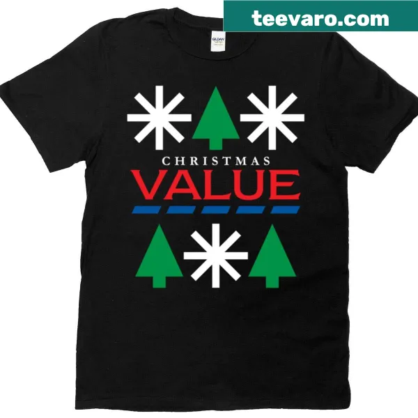 Vintage-style ugly Christmas t-shirt with a festive design